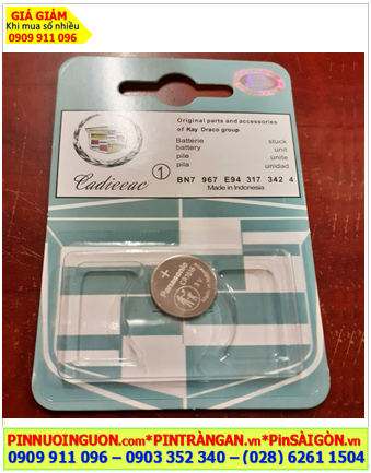 CADIEEAC CR1616, Pin Remote Ôtô CADIEEAC CR1616 lithium 3v chính hãng /Vỉ 1viên